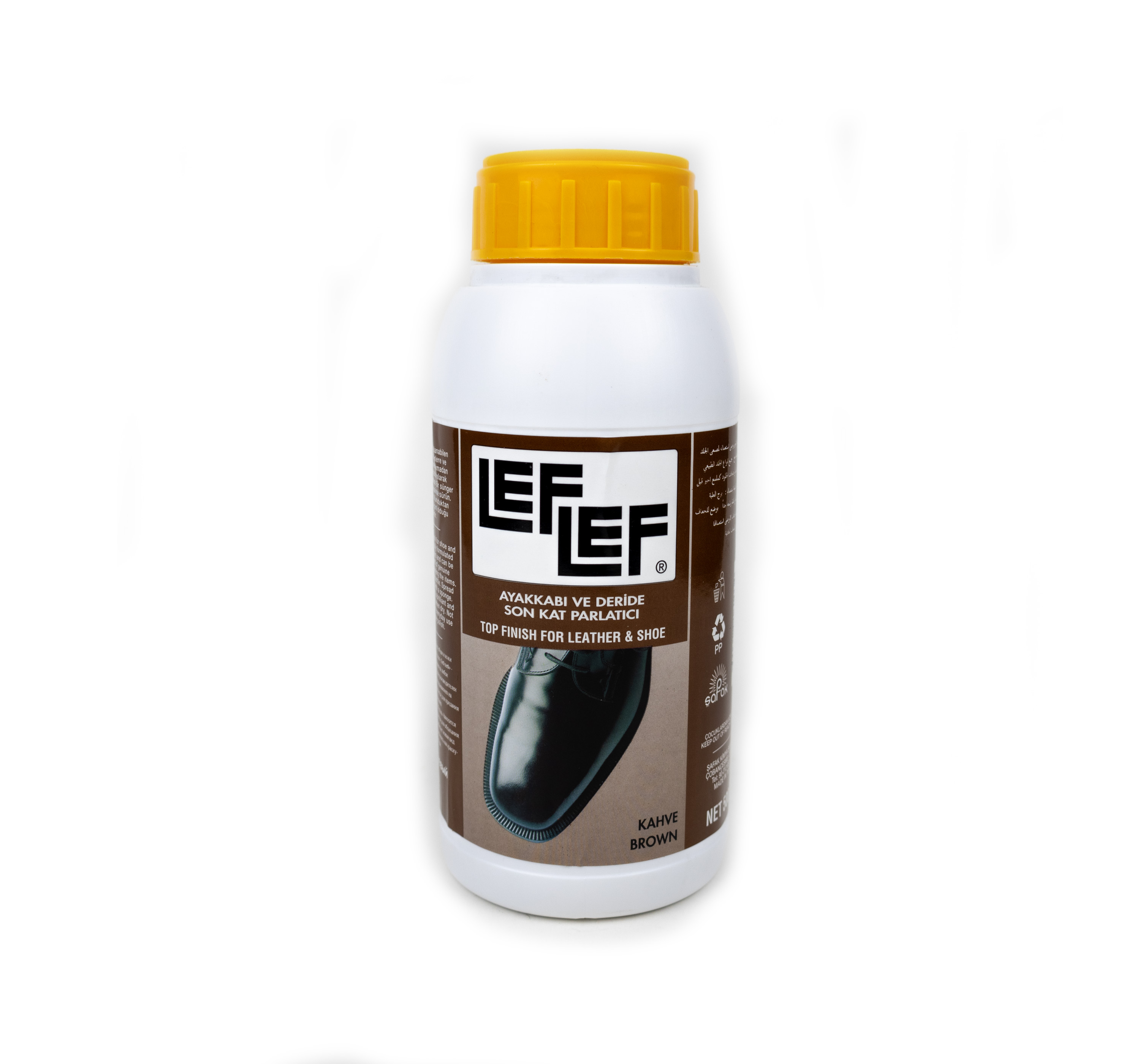 Nuri Leflef Ayakkabı Deri Hobi Son Kat Parlatıcı Boya 500 ml ( Kahverengi )