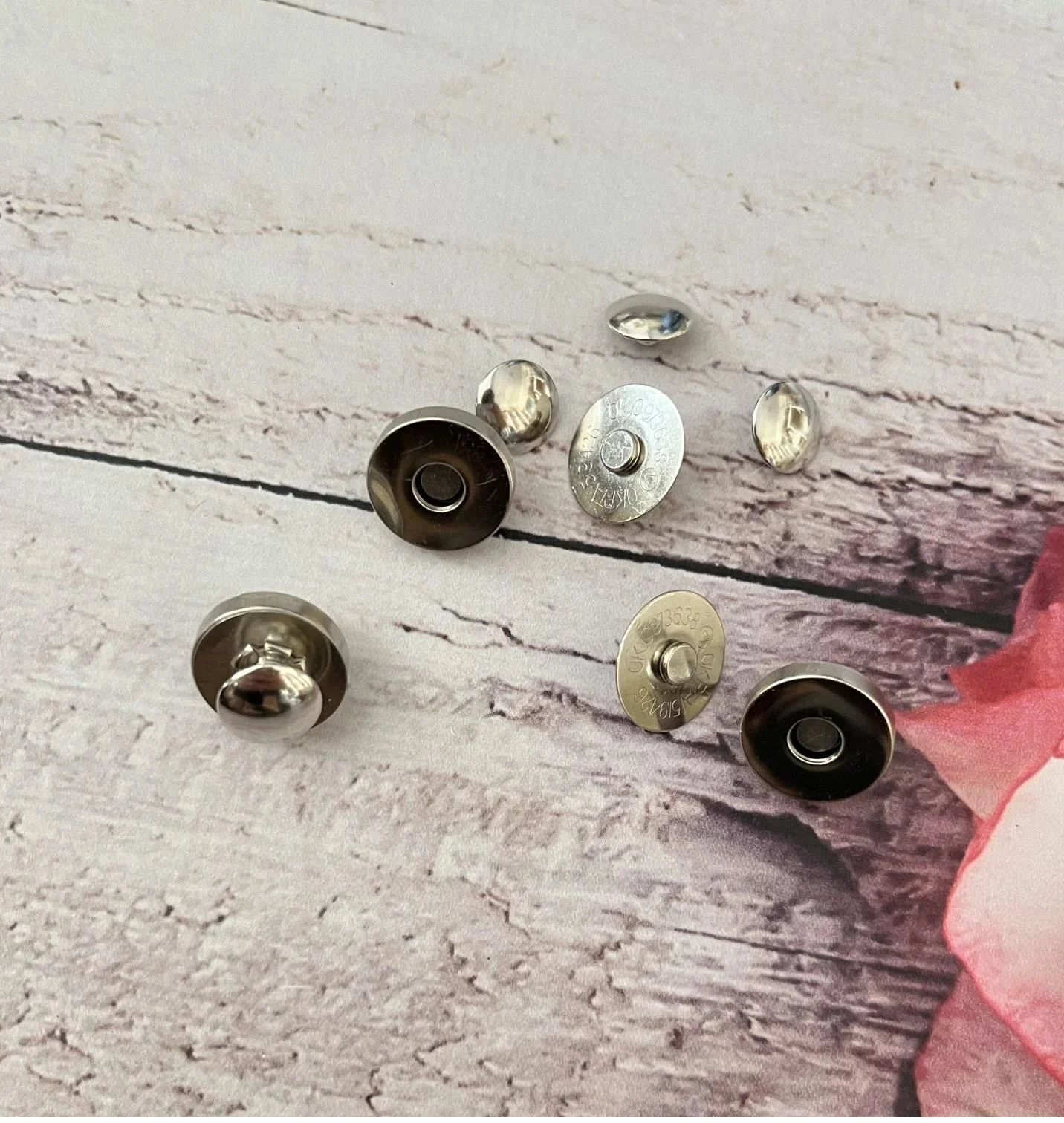 14mm Toruklu Çanta Mıknatısı 5 Adet Deri El Aleti