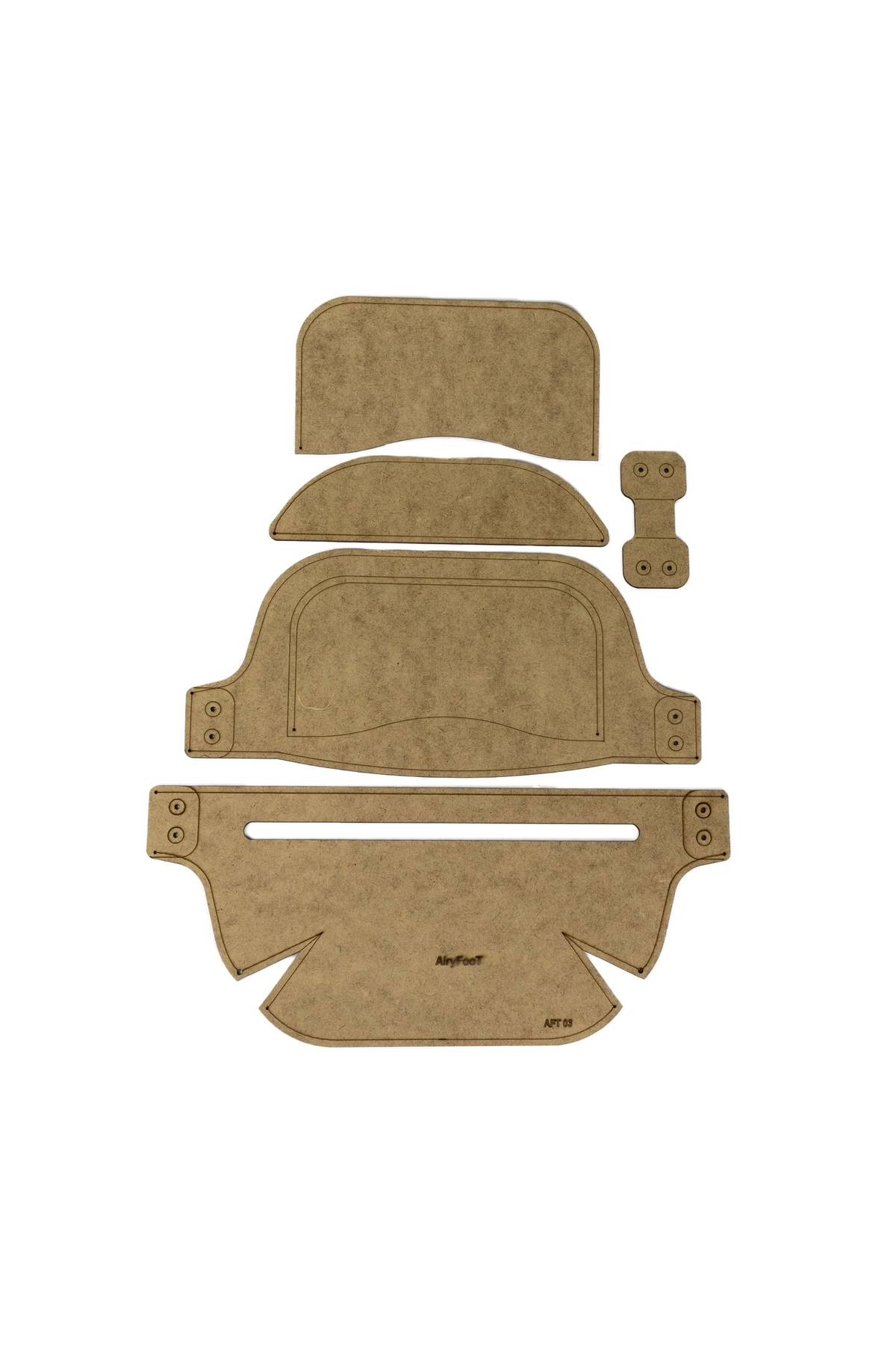 Çapraz Fermuarlı Çanta Kalıbı , 5 Parça Mdf Kalıp