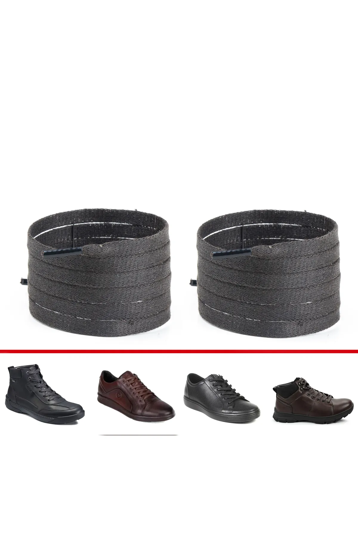 Yassı Mumlu Bağcık 100 Cm ( 1 Çift )  Kahverengi