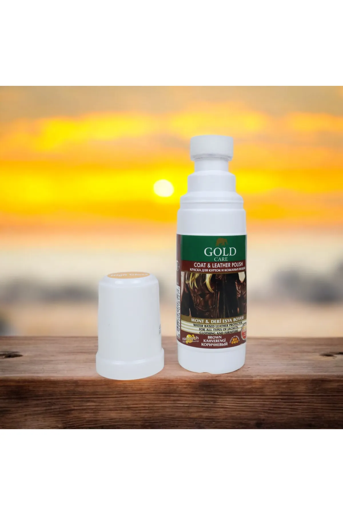 Gold Care Deri Eşya, Mont, Çanta, Kemer , Cüzdan Boyası Kendinden Süngerli Pratik  100 ml.