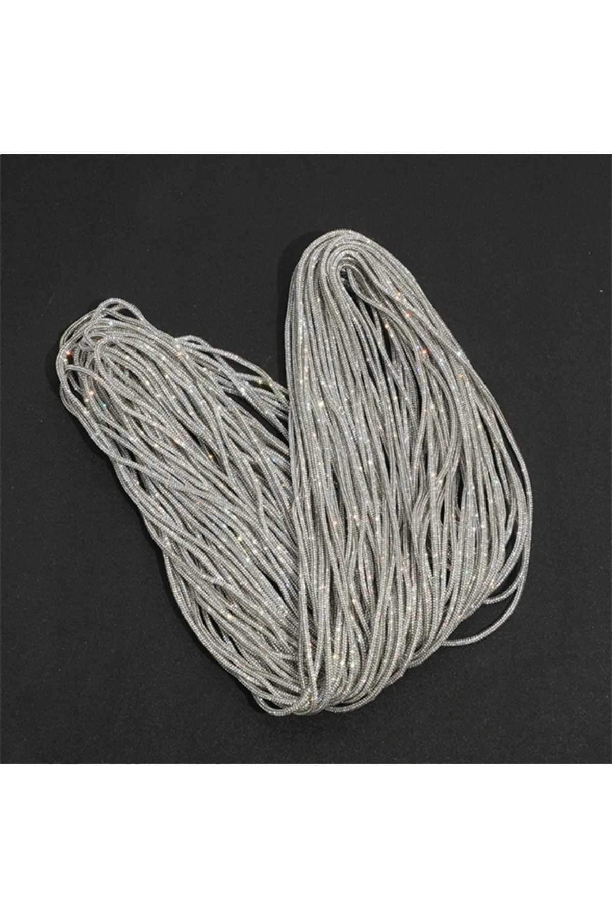  Kristal Taşlı Parıltılı Şerit İp , Giyim, Ayakkabı, Eşya, Aksesuar İpi 1 mt