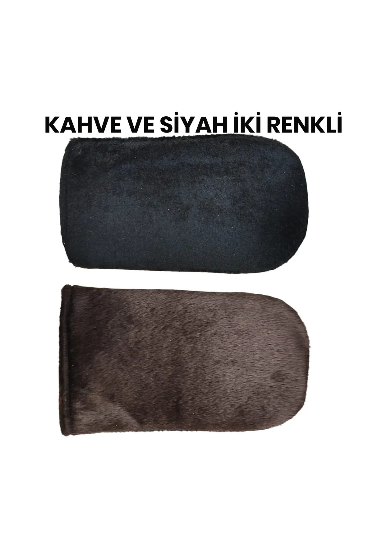 Kadife Parlatıcı Ayakkabı Boya Sonrası Çift Taraflı Siyah Ve Kahve Renkli