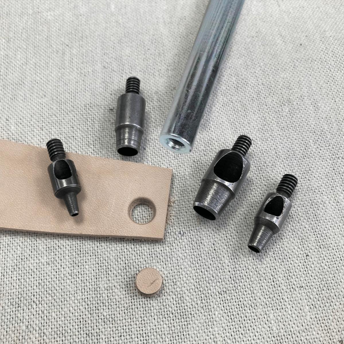 Vidalı Metal Çubuk,  Zımba Elde Vurma ve Padova Uçları için Deri Hobi El Aleti 