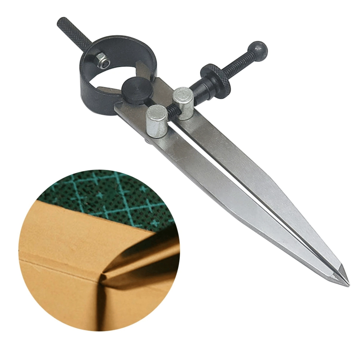 Çelik Pergel Hobi Deri Kenarı Işaretleme Deri El Aleti