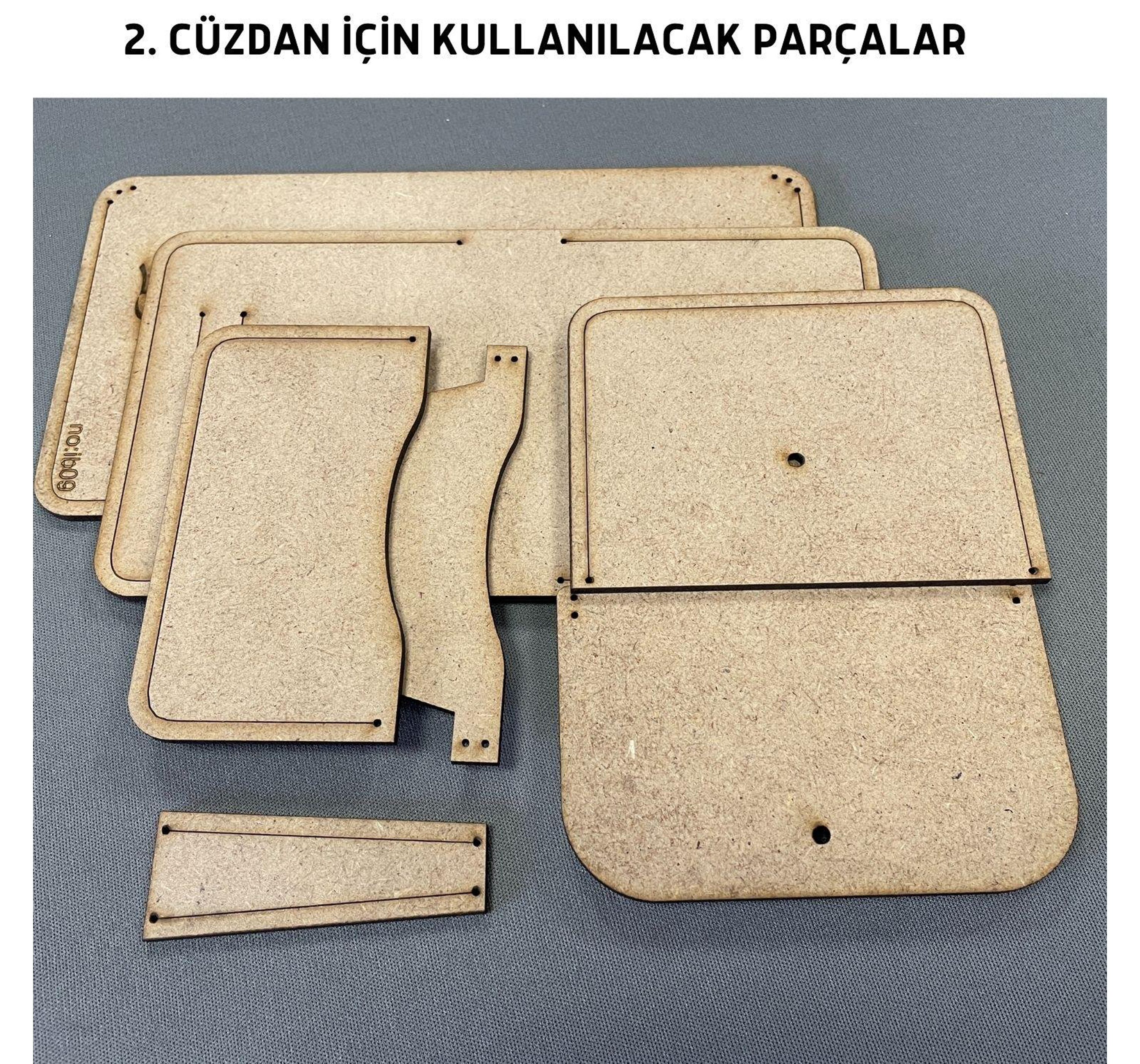 1 Kalıp 3 Farklı Cüzdan Yapım Kalıbı, 8 Parça Kalıp, ib09