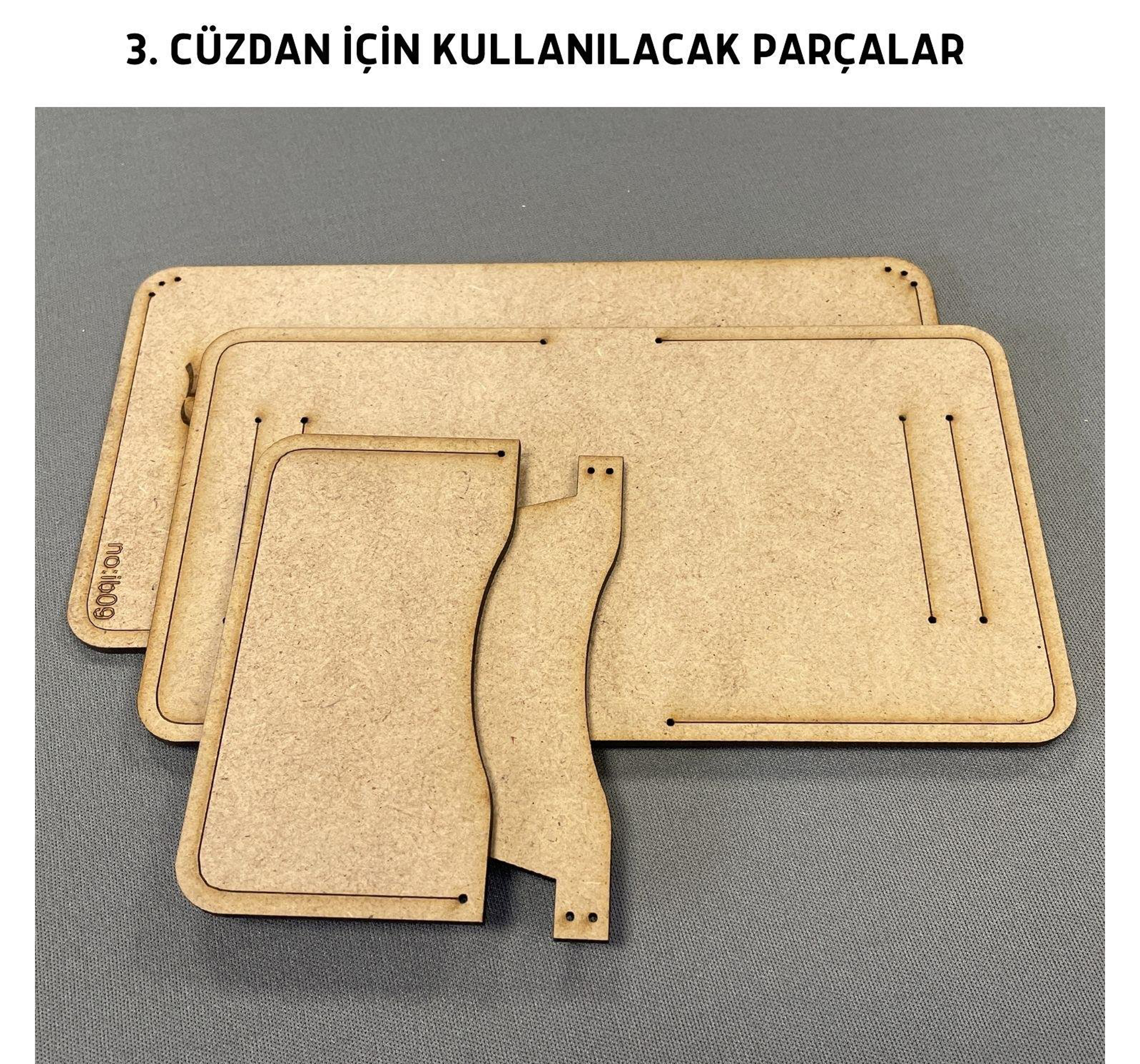 1 Kalıp 3 Farklı Cüzdan Yapım Kalıbı, 8 Parça Kalıp, ib09
