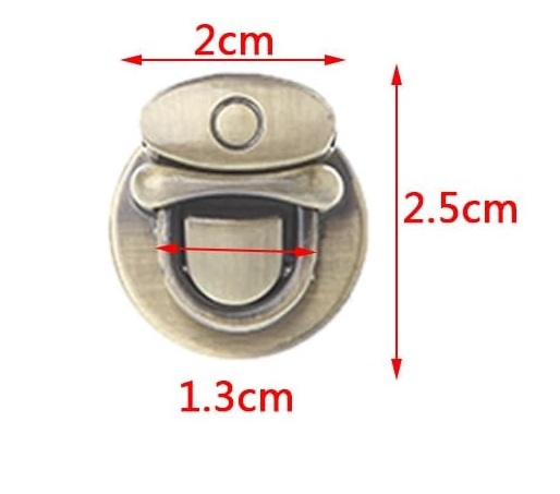Metal Çanta Kilidi 2 cm 1 Adet