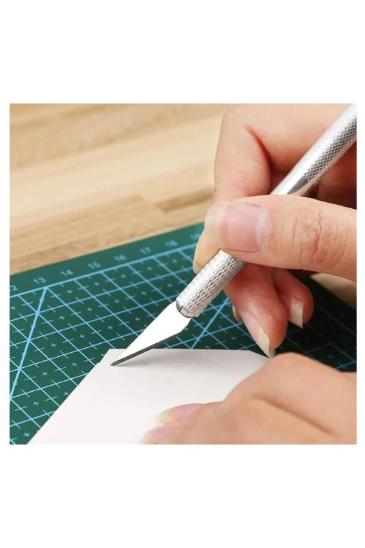 A3 Yeşil Kesim Matı 30x45 Cm, Kesim Altlığı, Deri Hobi El Aleti