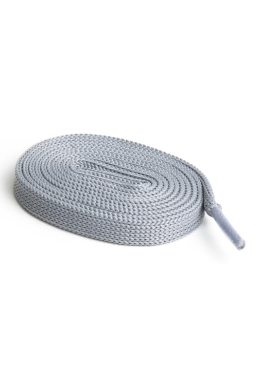 Ütülü Spor Ayakkabı Bağcığı Nike , Snekears , Adidas, Converse Ayakkabı Bağcığı 120 Cm ( Açık Gri )