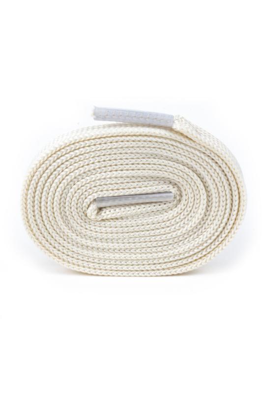 Ütülü Spor Ayakkabı Bağcığı Nike , Snekears , Adidas, Converse Ayakkabı Bağcığı 120 Cm ( Krem )