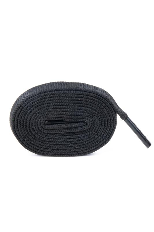 Ütülü Spor Ayakkabı Bağcığı Nike , Snekears , Adidas, Converse Ayakkabı Bağcığı 120 Cm ( Siyah )