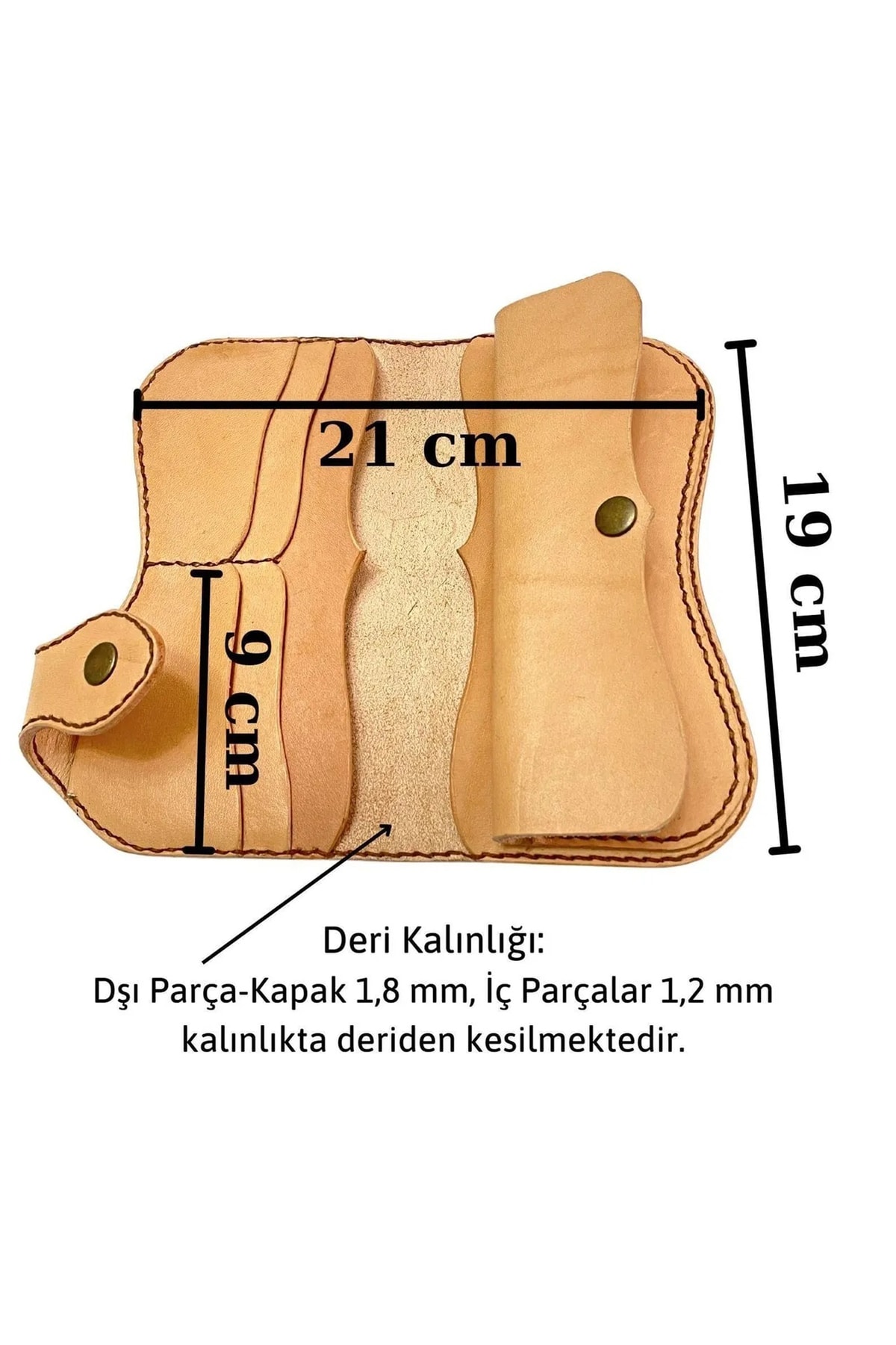 Sofia Cüzdan Kendin Yap Hazır Kesim Parça Deri