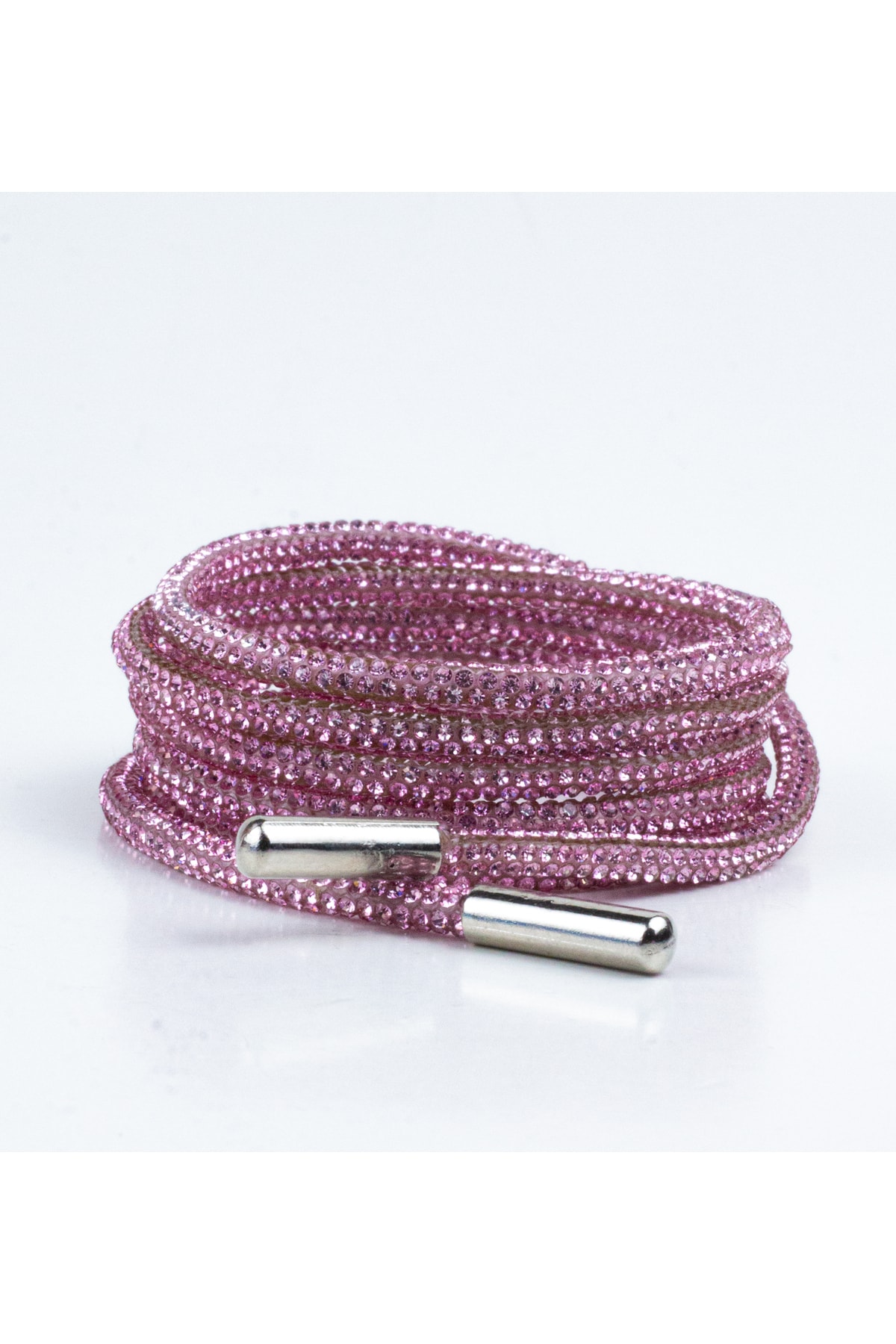 Kristal Taşlı Parlak Taşlı Ayakkabı Bağcığı 100 cm 1 Çift ( PEMBE )
