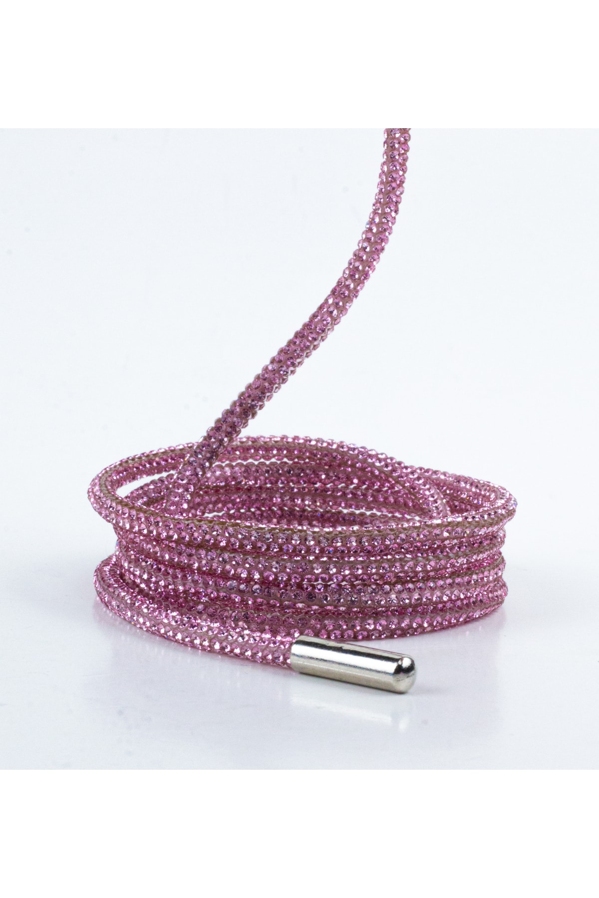 Kristal Taşlı Parlak Taşlı Ayakkabı Bağcığı 100 cm 1 Çift ( PEMBE )