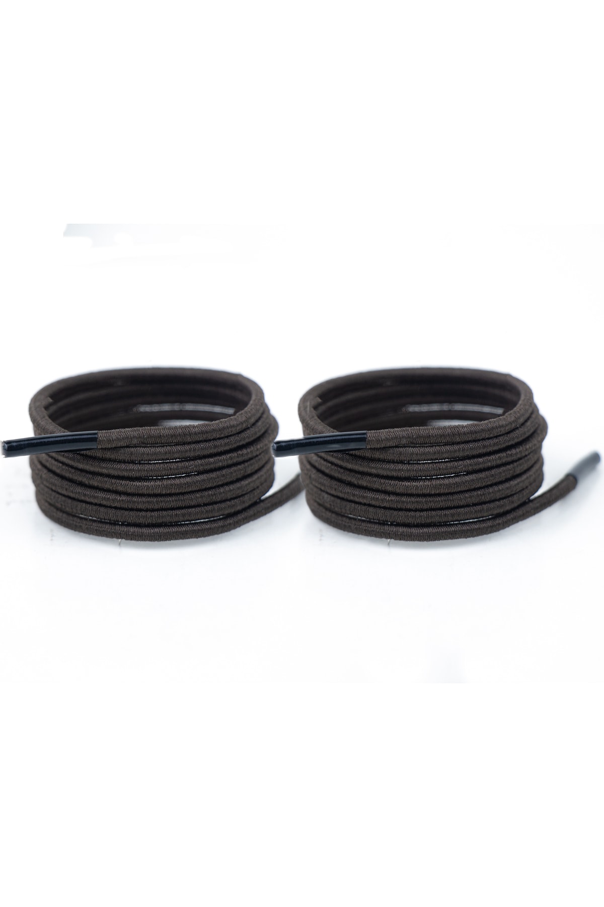 Yuvarlak Lastikli Ayakkabı Bağcığı 70 cm ( Kahve )
