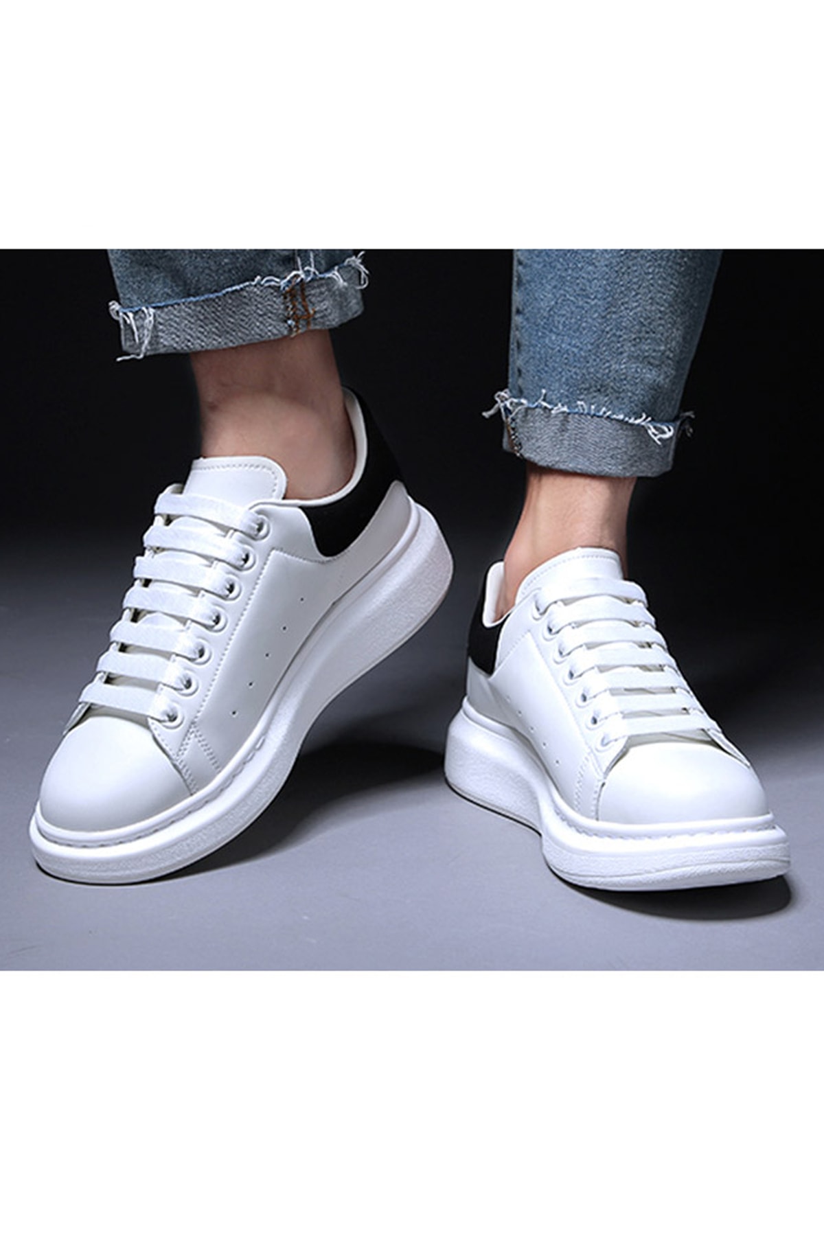Extra Geniş Yassı Spor Bağcık Ayakkabı Bağcığı, Spor, Converse Ayakkabı Bağcığı Mcqueen 120cm Beyaz