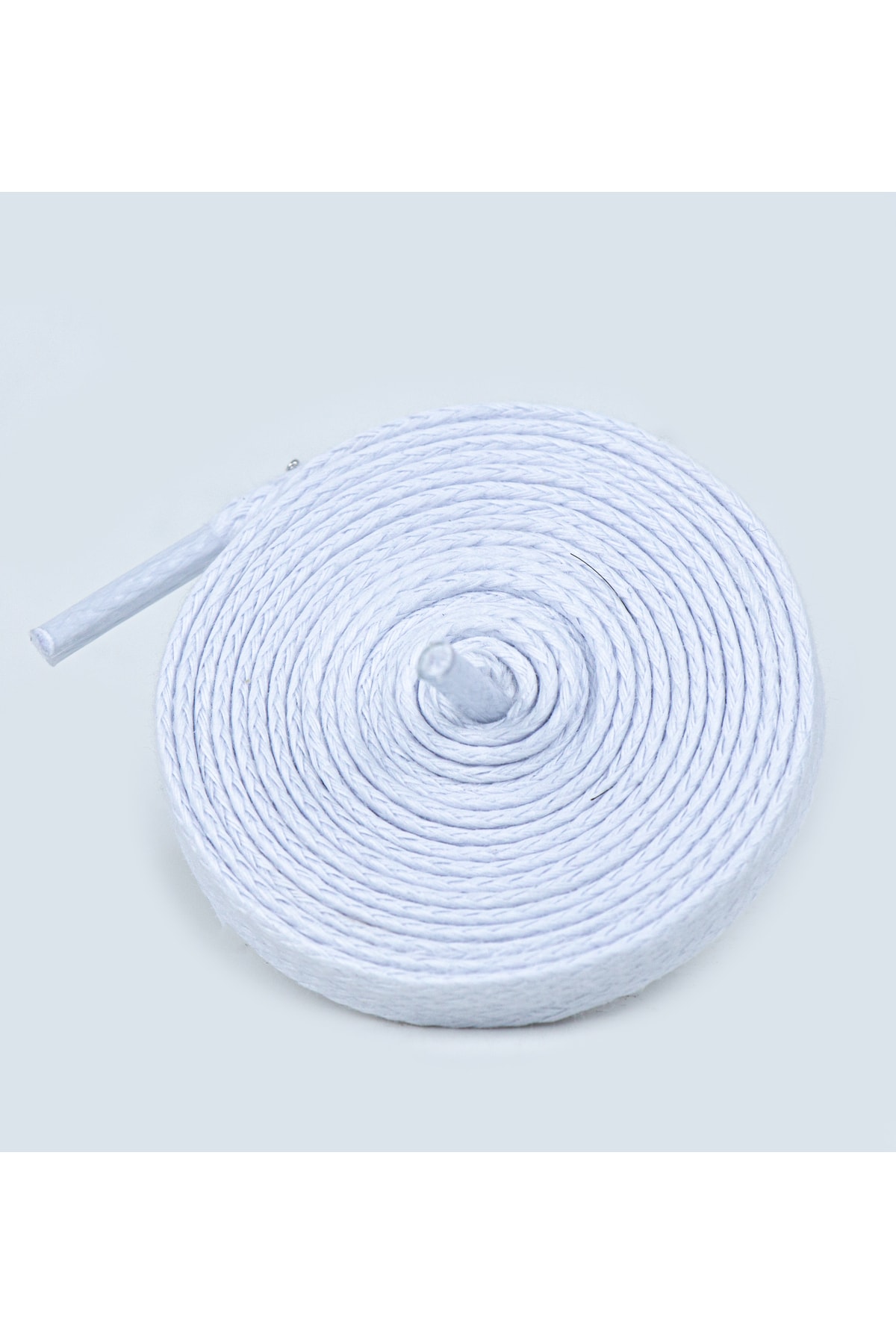 Yassı Mumlu Pamuklu Bot Ayakkabı Bağı 150 Cm ( Beyaz )