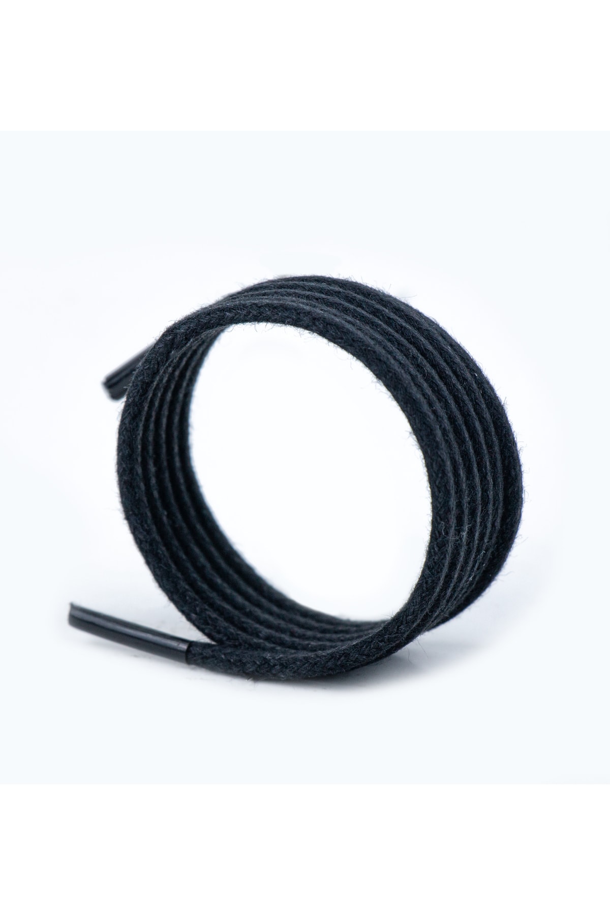 Yuvarlak Mumlu Ayakkabı Bağcığı 70 cm ( Siyah )