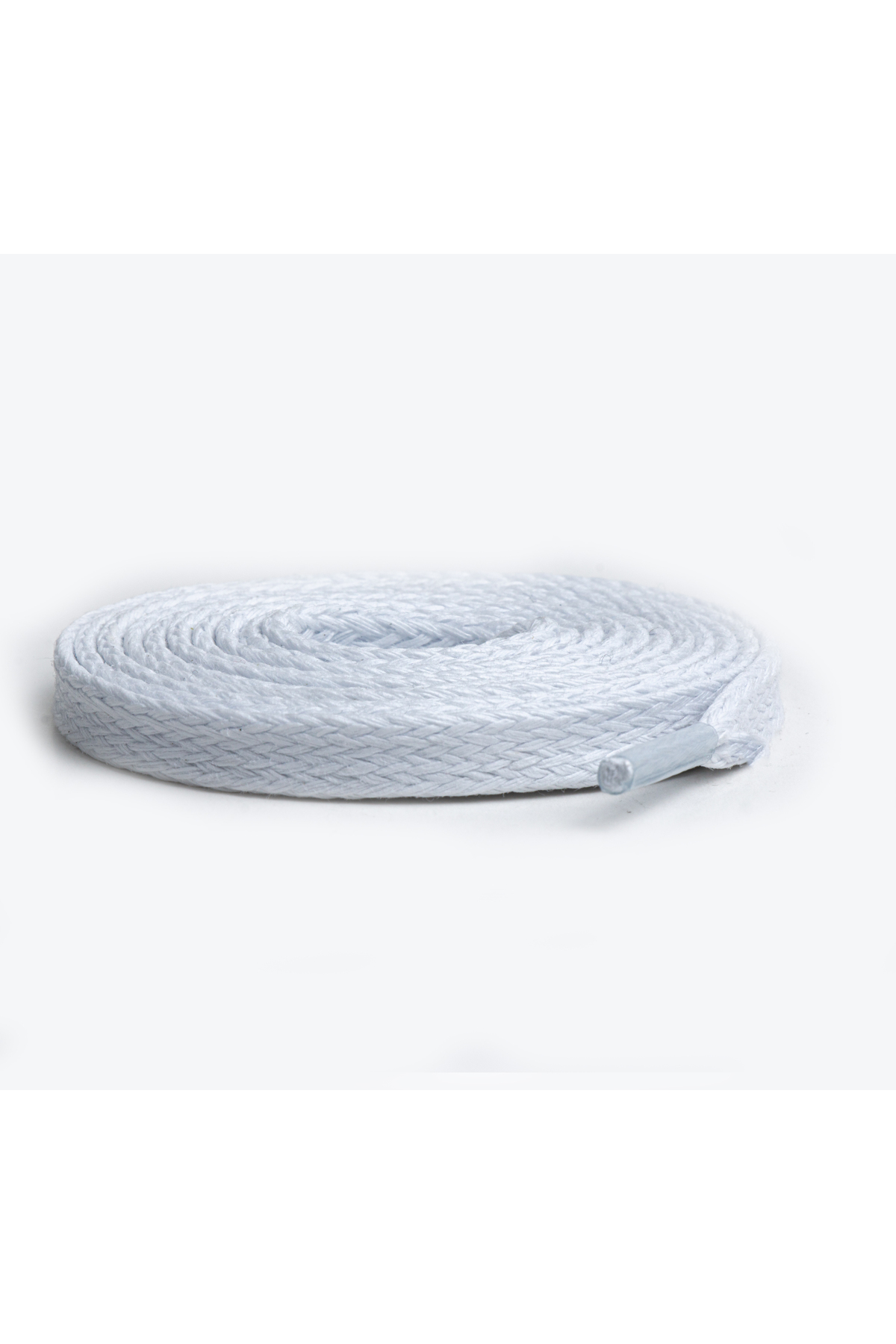 Yassı Mumlu Pamuklu Ayakkabı Bağı 120 cm ( BEYAZ )