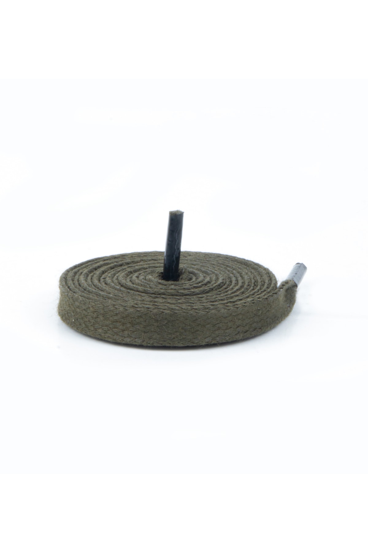 Yassı Mumlu Pamuklu Ayakkabı Bağı 120 cm ( HAKİ )