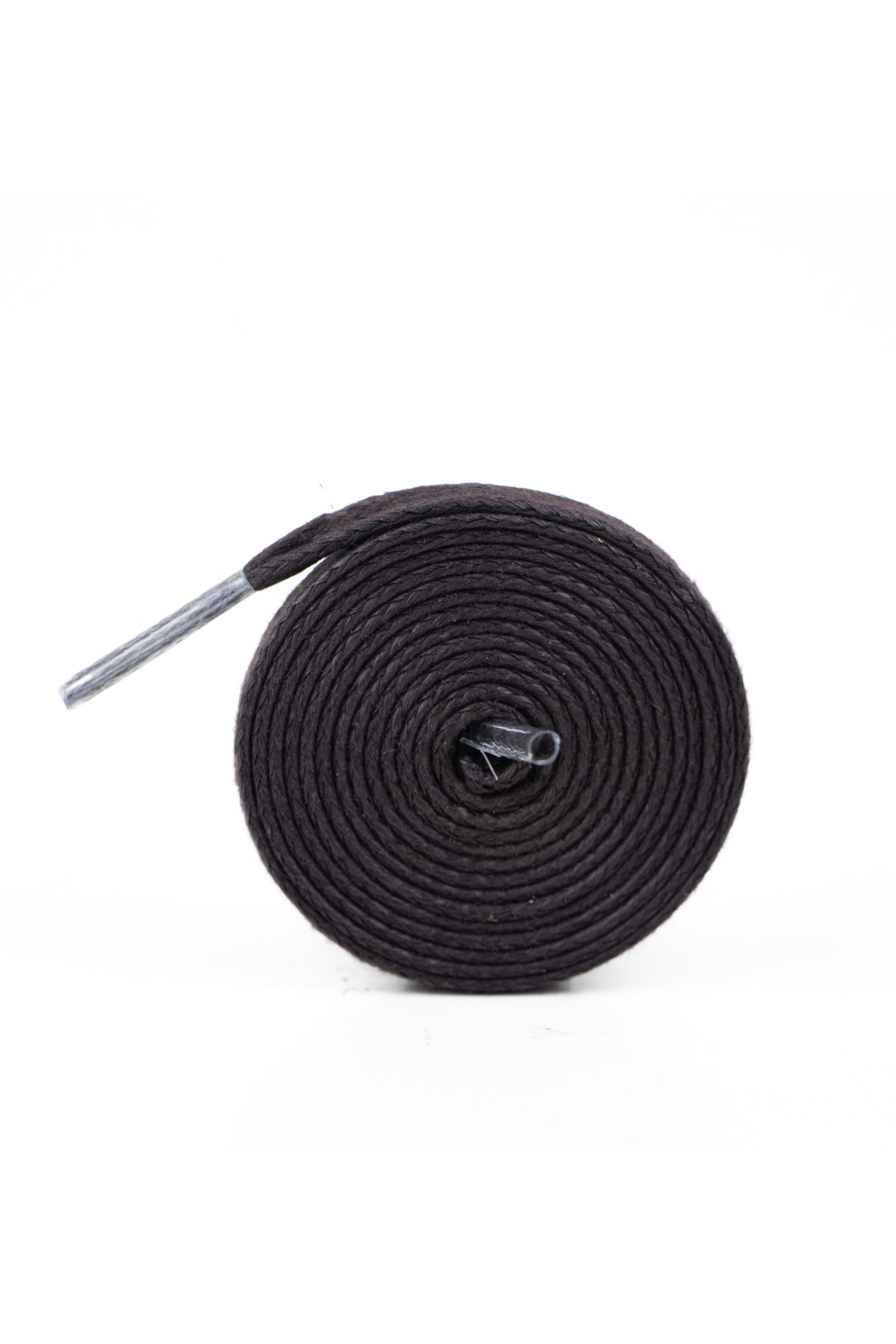 Yassı Mumlu Pamuklu Ayakkabı Bağı 120 cm ( KAHVE )