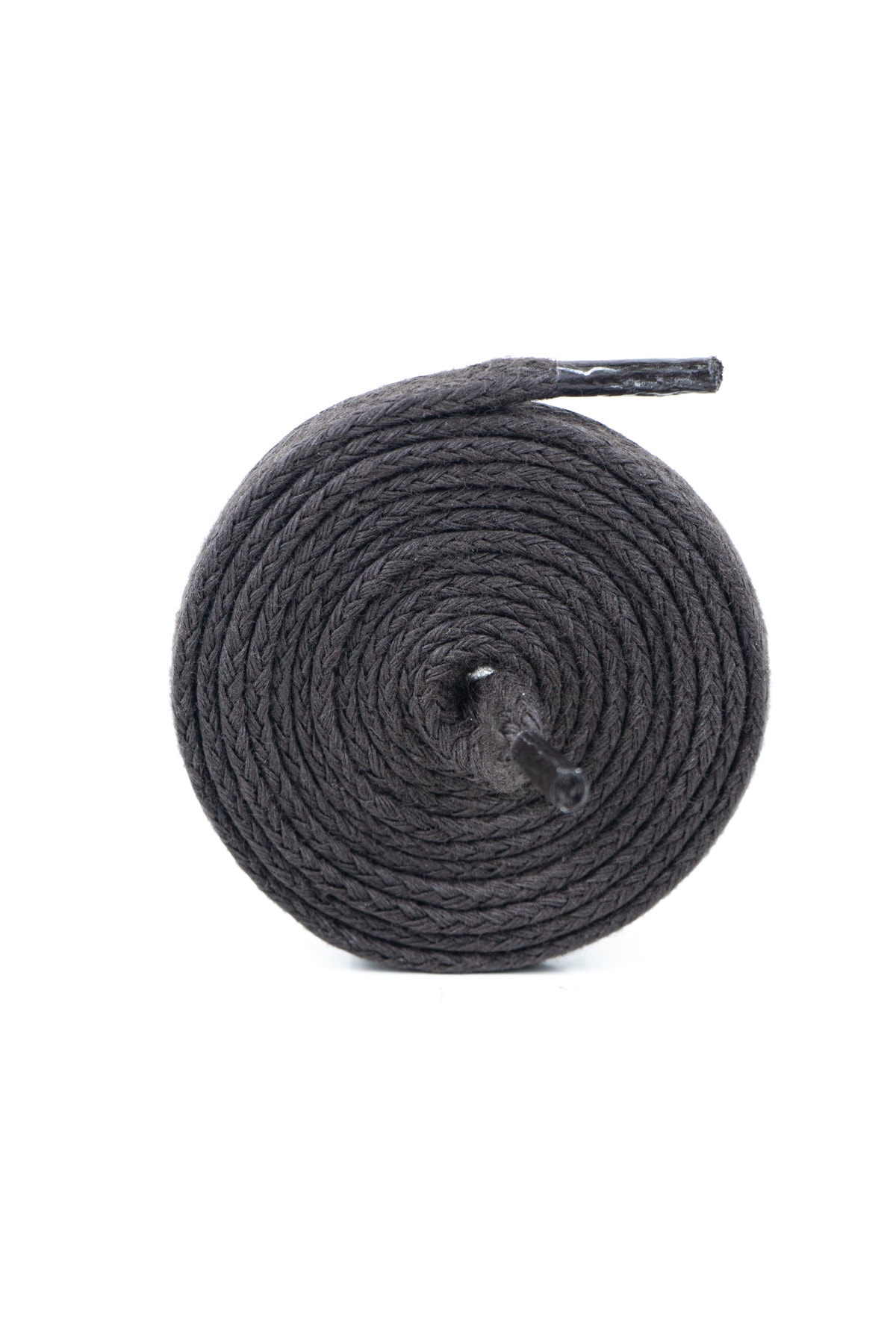 Yassı Mumlu Pamuklu Ayakkabı Bağı 120 cm Koyu Kahve