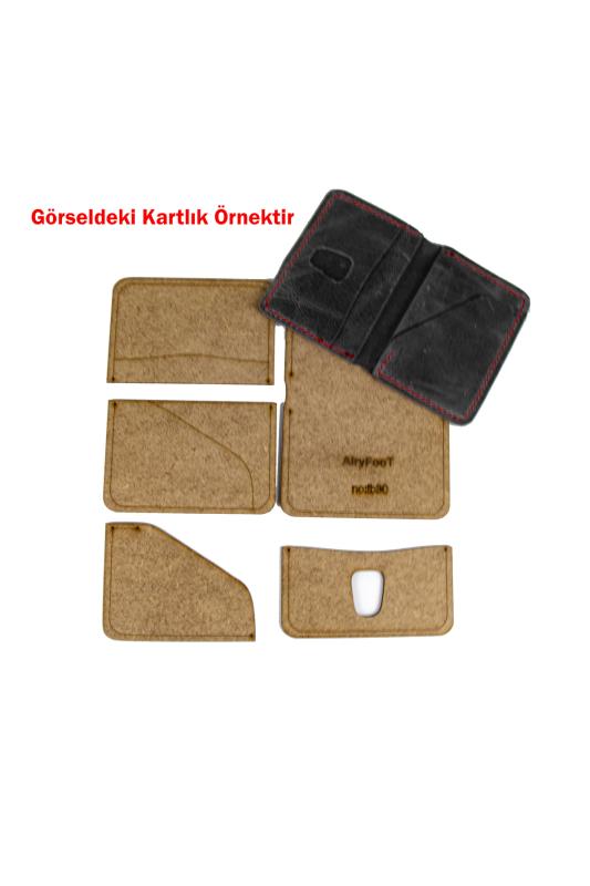 Deri Hobi Cüzdan Kartlık Kalıbı, 5 Parça Kalıp, İb030