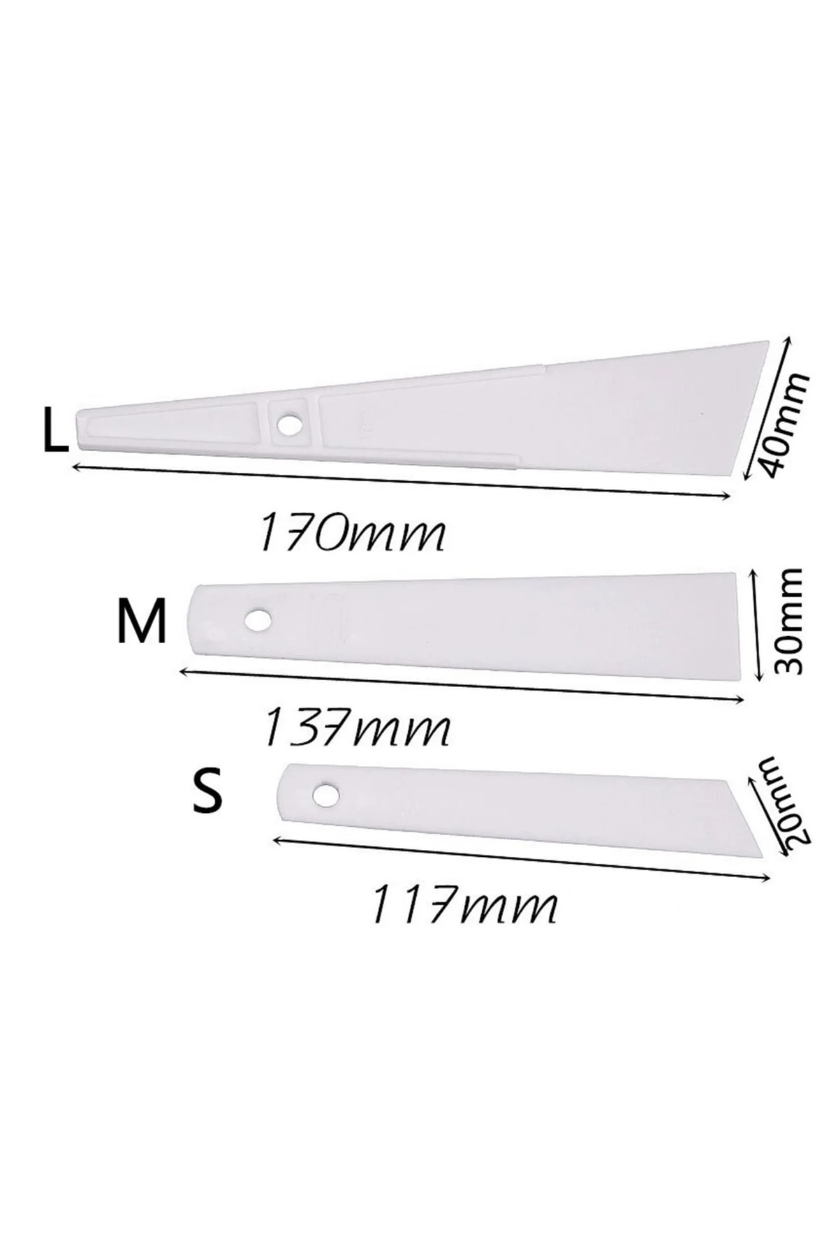 Deri Hobi Yapıştırıcı Sürme Spatulası 3’lü Set Deri El Aleti