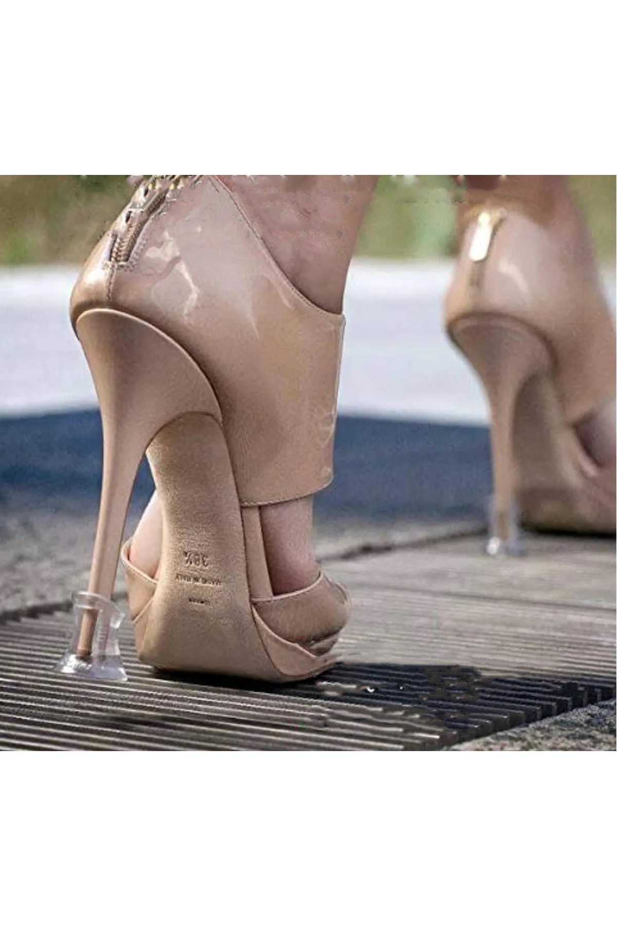 Topuklu Ayakkabı Topuk Ucu Koruyucu Şeffaf Aparat ( S ) ( 5 ÇİFT )