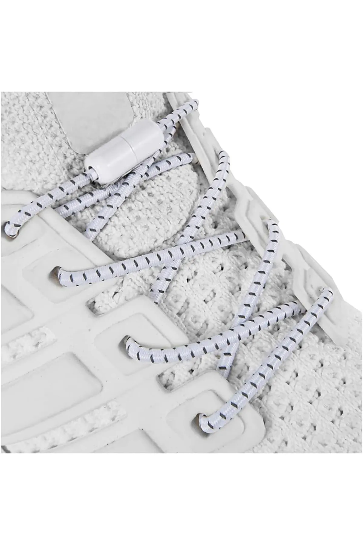 Elastik Vidalı Bağcık Spor Ayakkabı Bağcığı Pratik Bağcık ( 100 cm ) 1 Çift