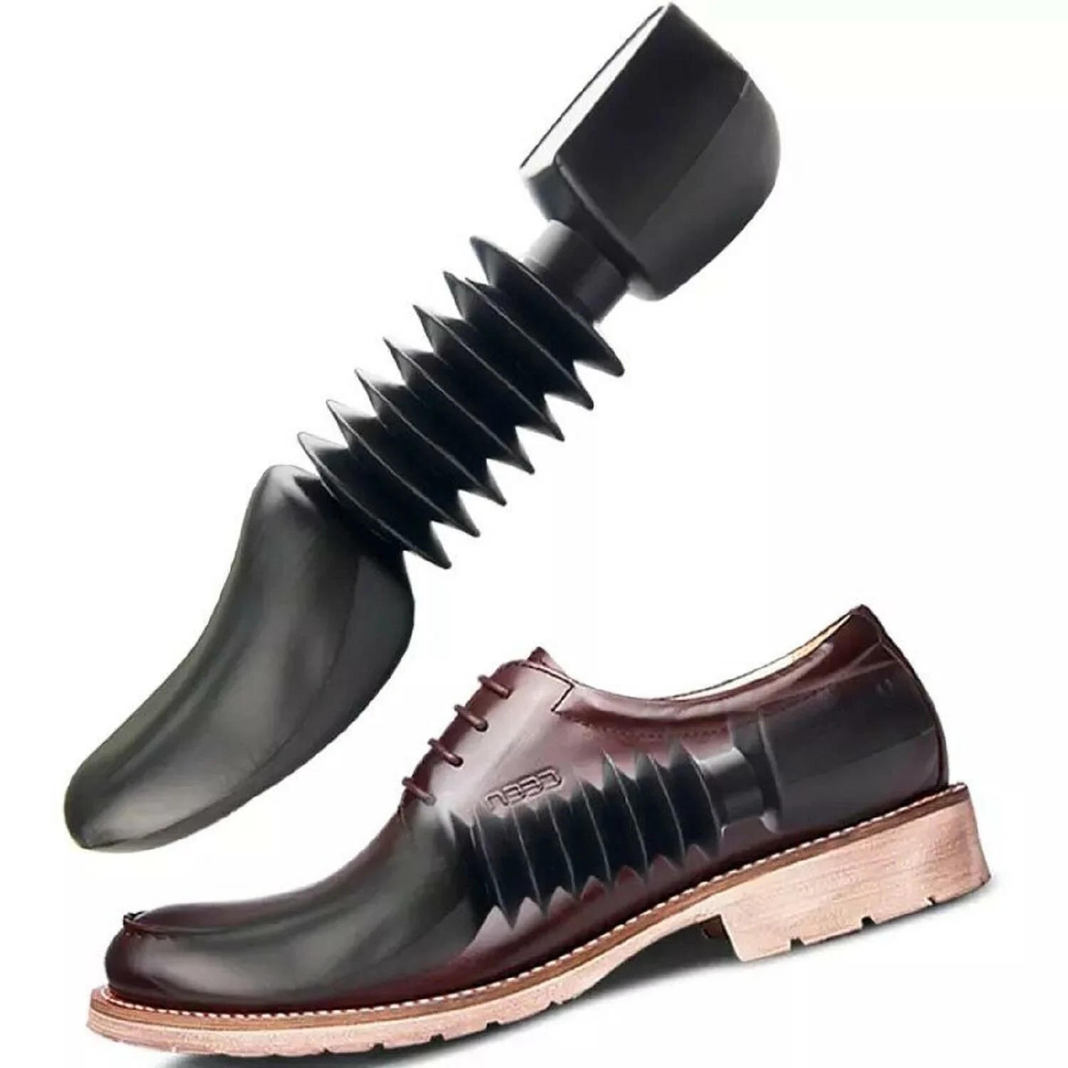 Comfy Plastik Körüklü Ayakkabı Kalıbı Erkek Beden 1 Çift Siyah