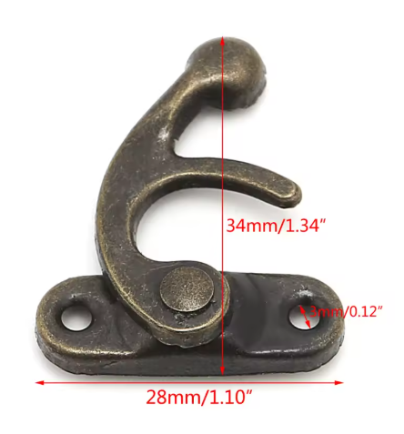 Metal Kilit Dekoratif Çanta ve Kutu Kilidi 1 Adet