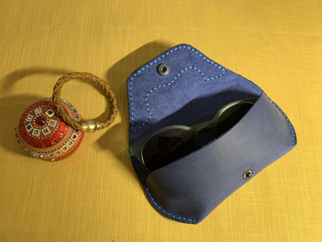 Gözlük Kılıfı Hakiki Deri Kendin Yap Seti, Diy Parça Deri Hobi