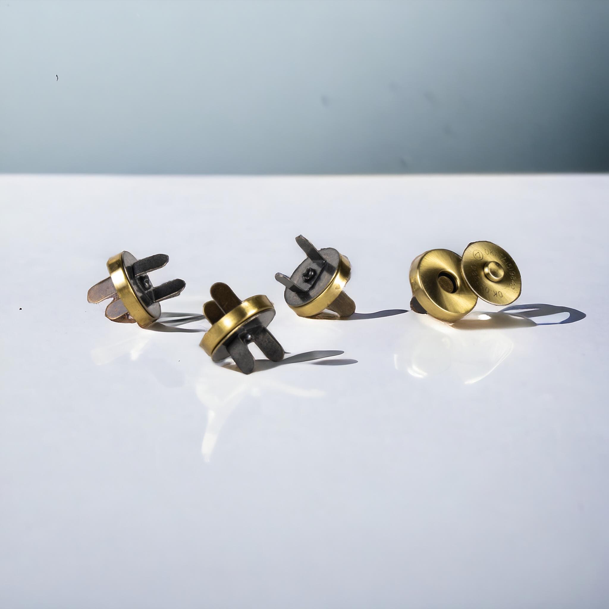 Çanta Cüzdan Mıknatısı  18 mm  Çanta Aksesuar Mıknatıslı Çıtçıt 5 Adet