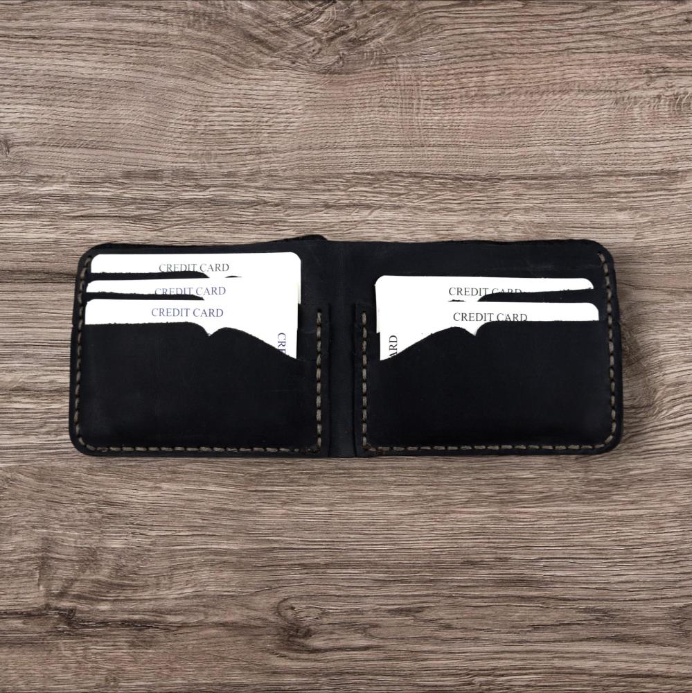 Kendin Yap Hazır Kesim Bifold Yatay 6 Kartlıklı Erkek Cüzdan