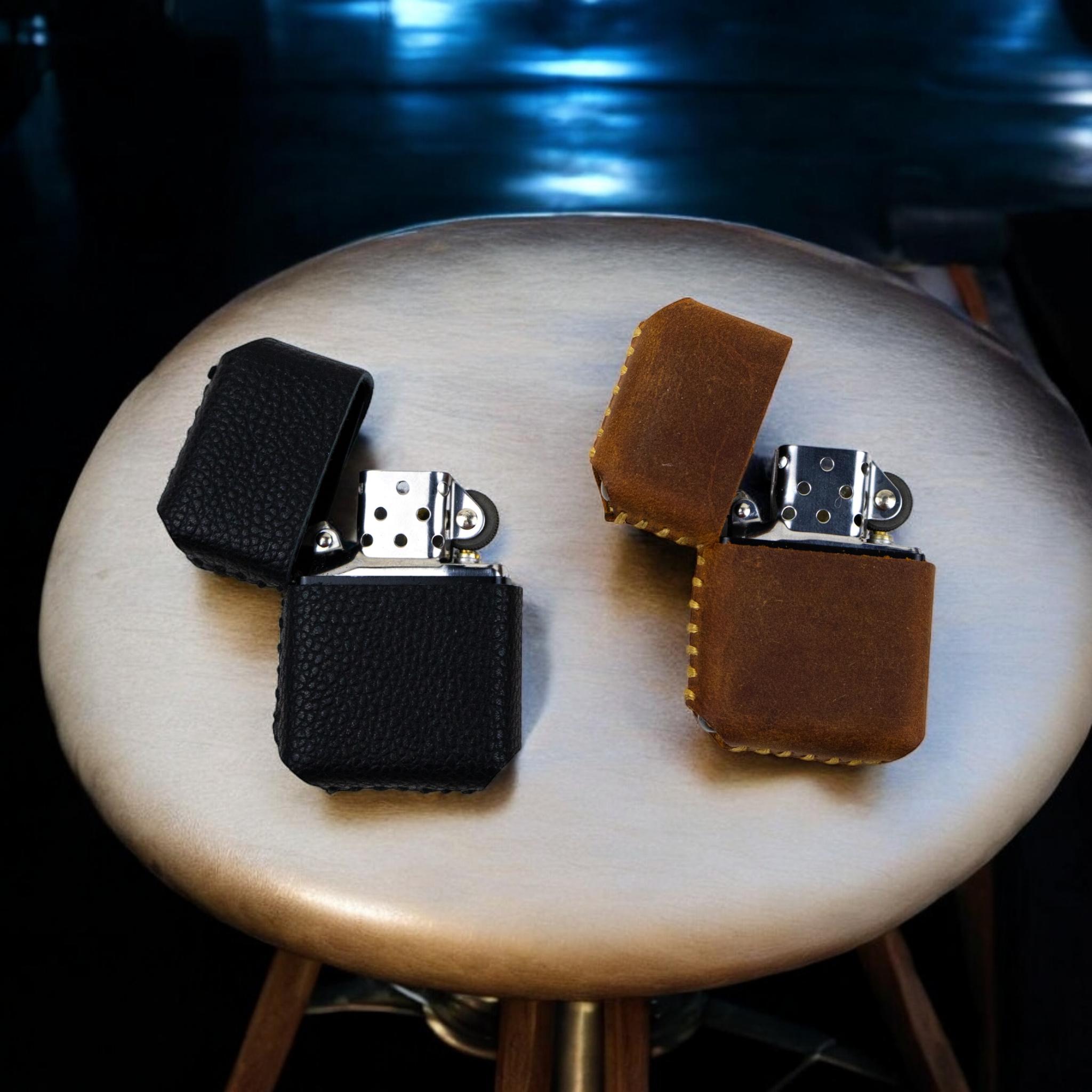 Zippo Çakmak Kılıfı Crazy Deri Hazır Kesim