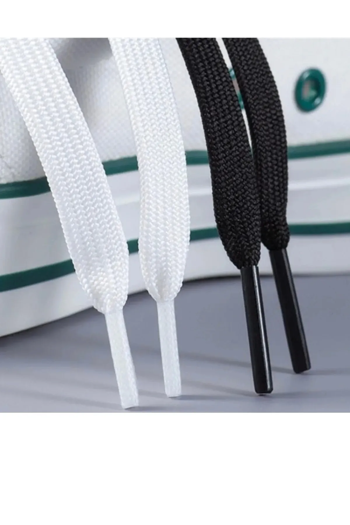 Ayakkabı Bağcığı 150 Cm Yassı Spor Ayakkabı Bağcığı ( Beyaz ) 1 Çift