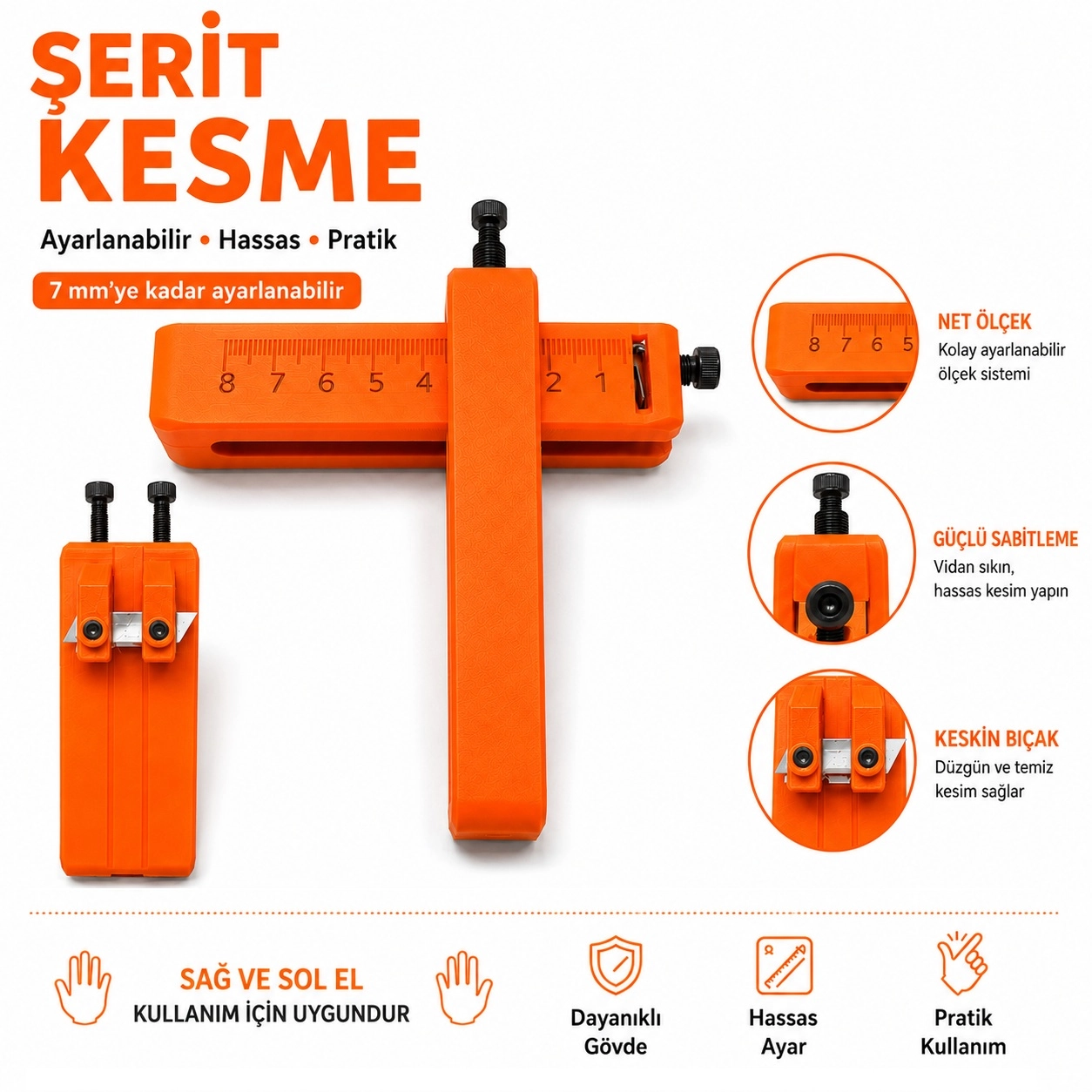 Deri Şerit Kesme Bıçağı 