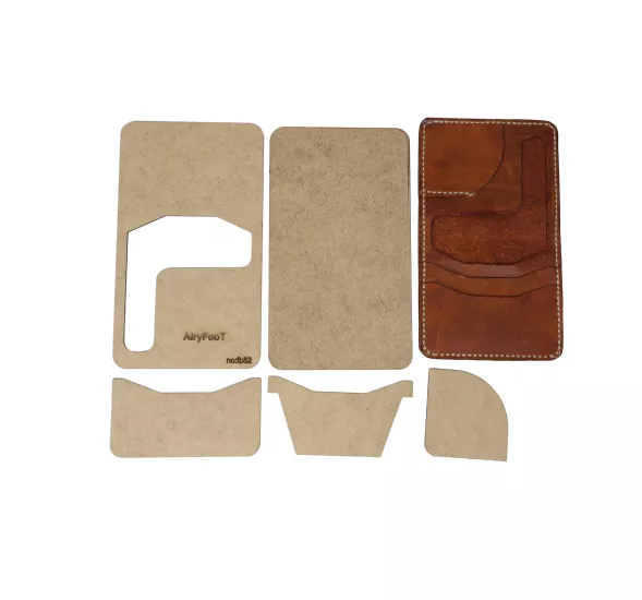 Kartlık Cüzdan Şablonu, 5 Parça Kalıp, İb52