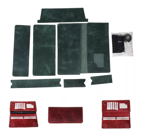 Gizli Mıknatıslı, Kapaklı Büyük Cüzdan, Unisex Cüzdan Hazır Kesim