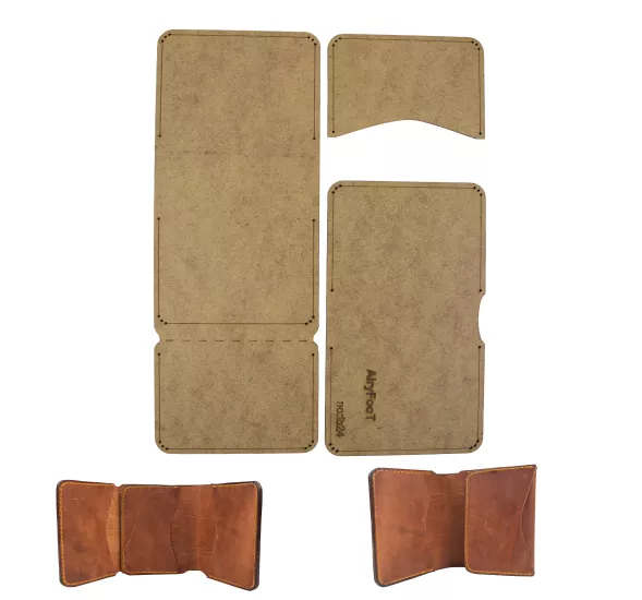 Klasik Yatay Erkek Cüzdan Kalıb