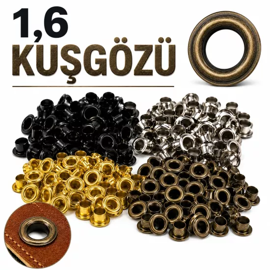 Kuşgözü 1,6 no 3 mm 250 Adet (Alt Pul Dahil Değildir)