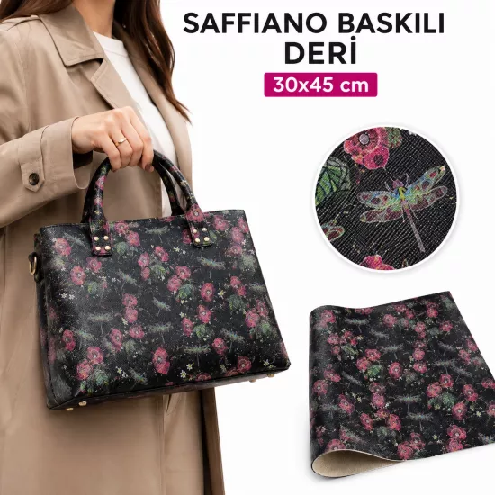 Baskılı Parça Deri 30 x 45 cm Deri Hobi İçin Crazy Deri Hakiki Deri Parçası