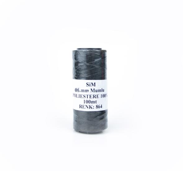 Sim Mumlu Ip 0.6 Mm-100 Mt Poliestre Mumlu Iplik Takı Deri Hobi Saraç Ipliği Çanta Ipi