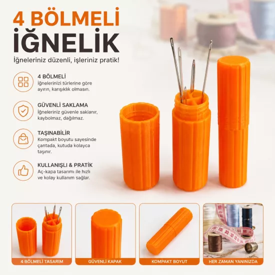 4 Bölmeli İğnelik Kutusu, Düzenleyici İğne Kutusu