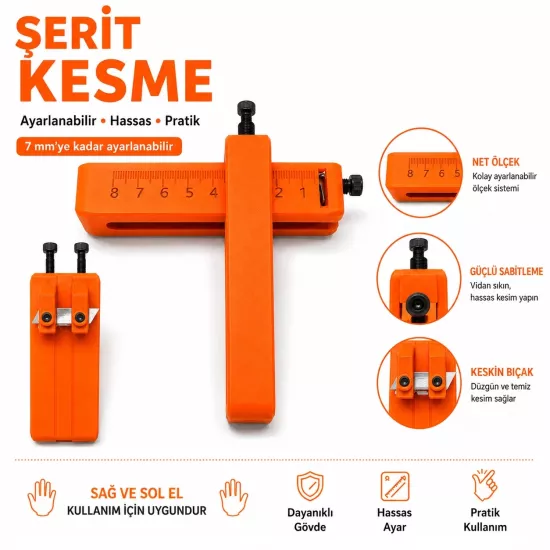 Deri Şerit Kesme Bıçağı 