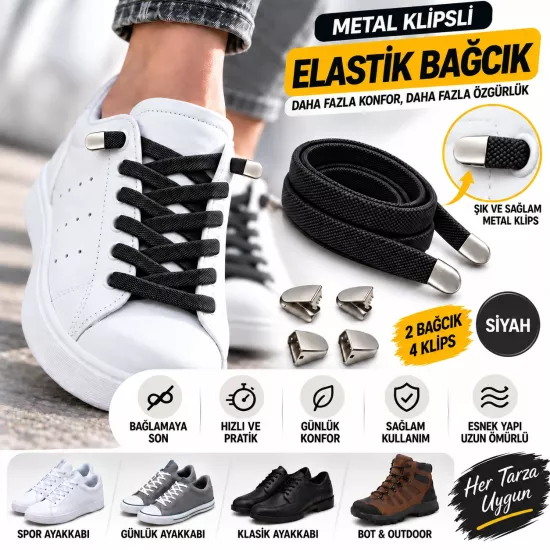 Takbırak Lastikli Ayakkabı Bağcığı, Akıllı Bağcık,