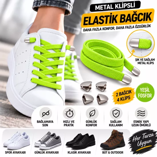 Takbırak Lastikli Ayakkabı Bağcığı, Akıllı Bağcık,