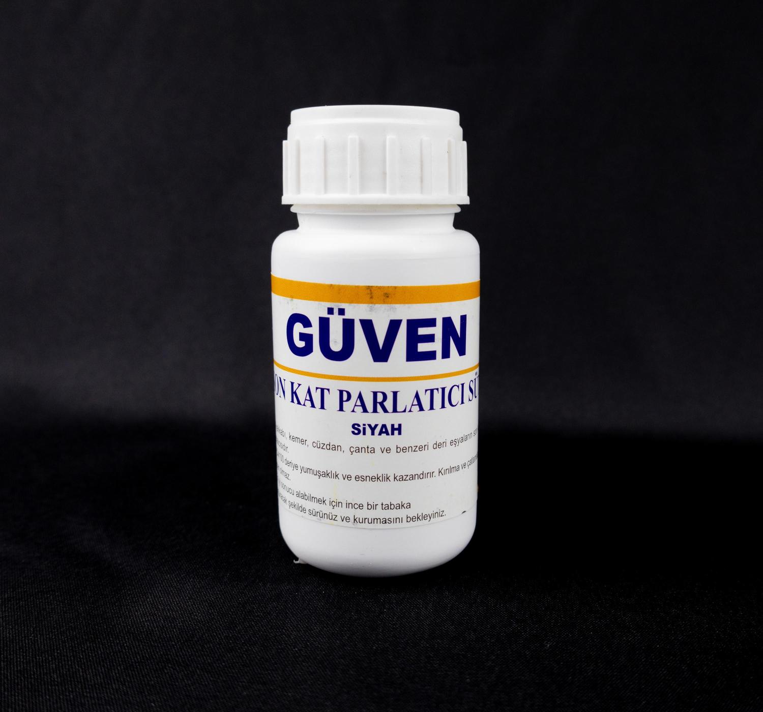 Güven Kimya Ayakkabı Deri Hobi Son Kat Parlatıcı Boya 100 ml ( Siyah )